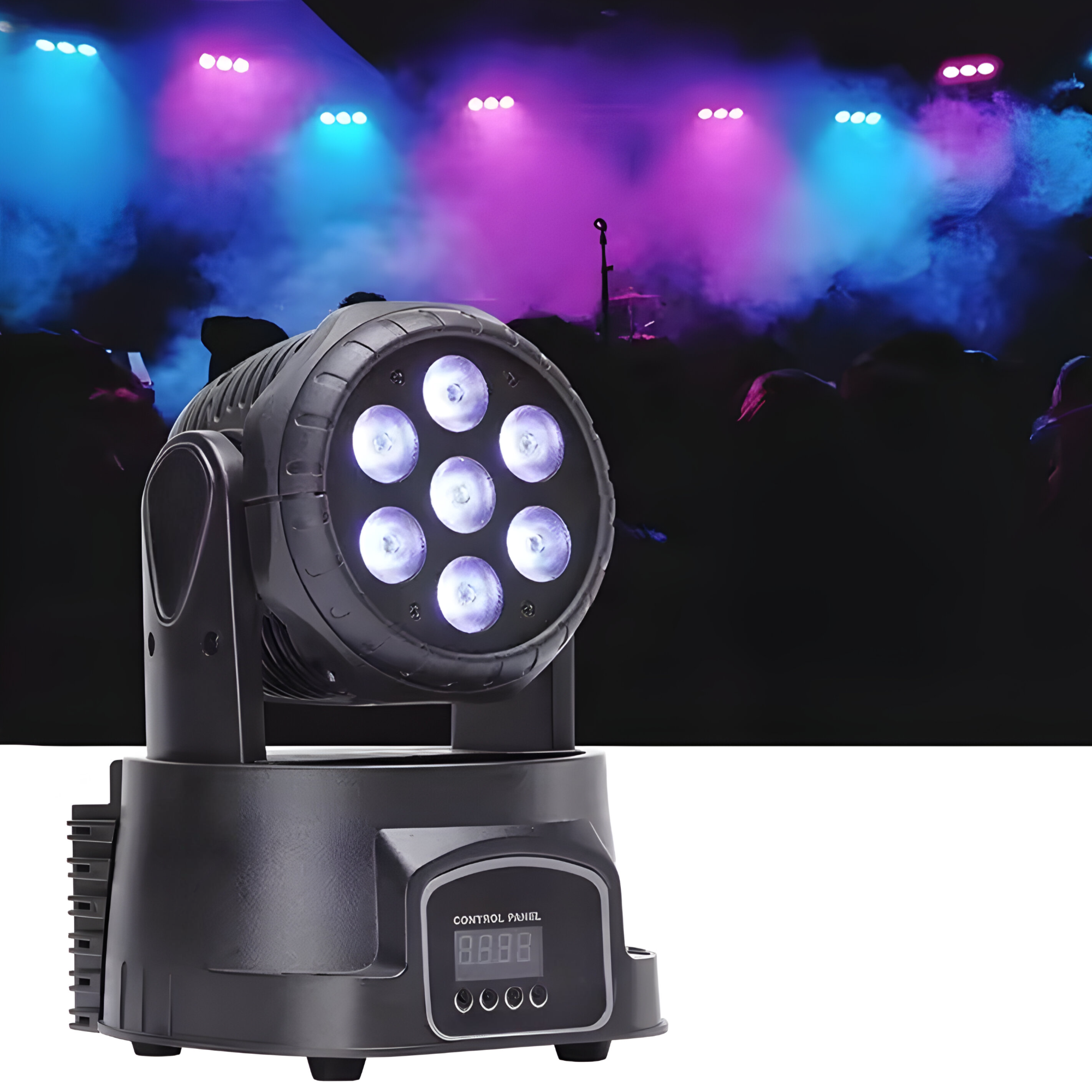 Cabeza Robótica Ritmica DMX DJPower Full RGB LED 56W M070Pro