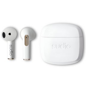 Audifonos Sudio Earphones N2 TWS White Premium Edition IPX