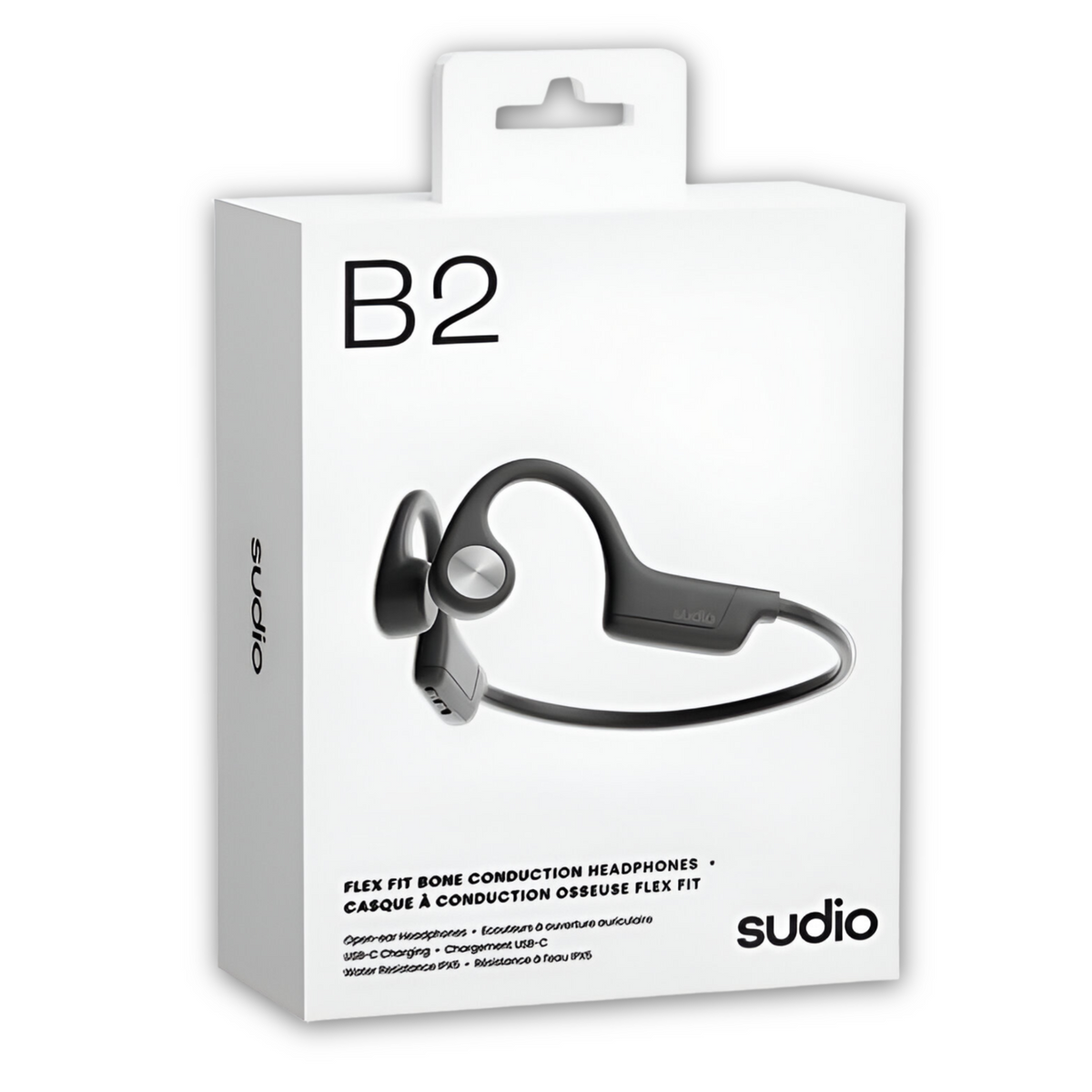 Audífonos Premium Sudio B2 Conducción Osea Bluetooth Black - Negro / Tamaño Único