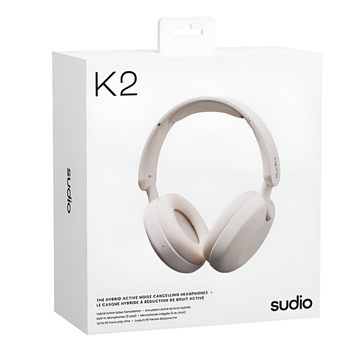Audífonos Sudio Premium K2 BT Hybrid ANC White 60h Autonomía - Blanco / Tamaño Único
