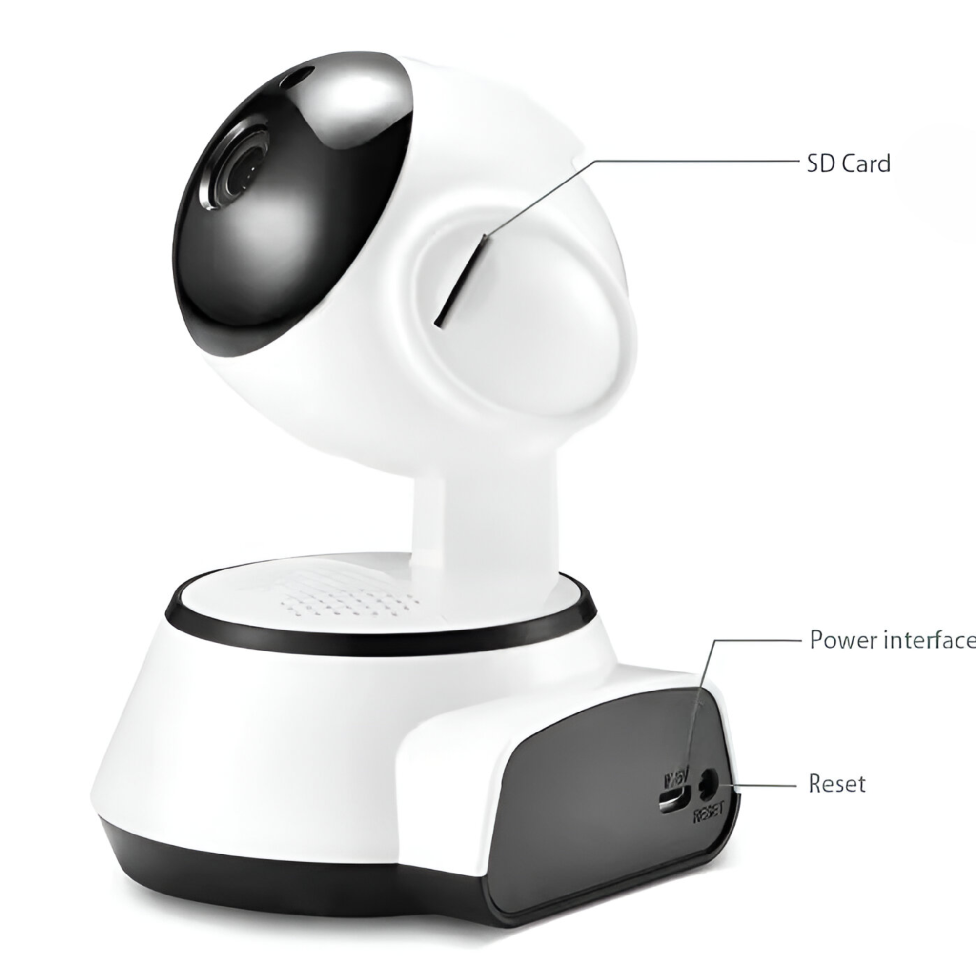 Camara Wifi Rotatoria 360° HD Robotica PTZ Interior W3860