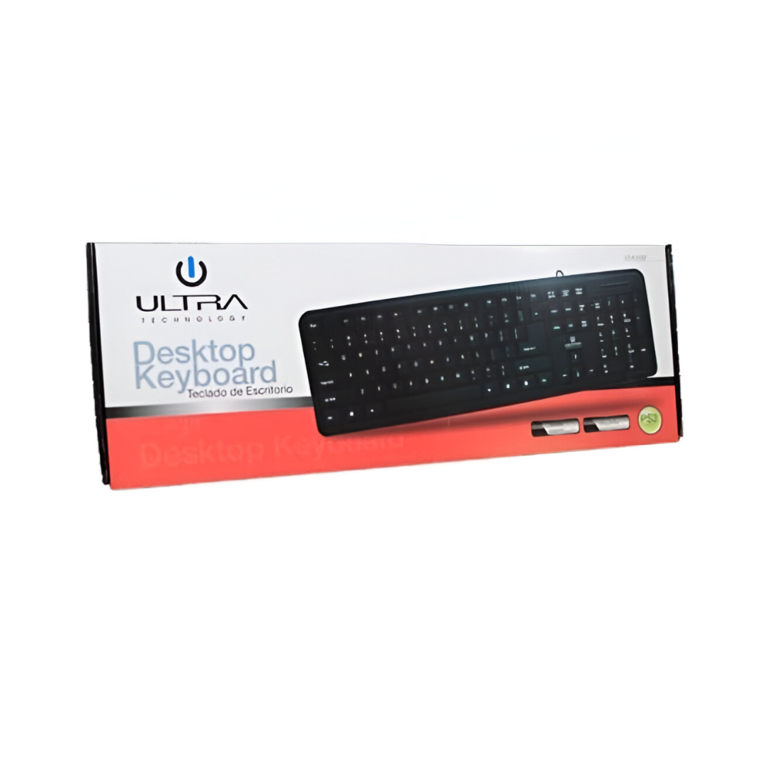 Teclado USB Multiplataformas Teclas Ultra Planas K100U