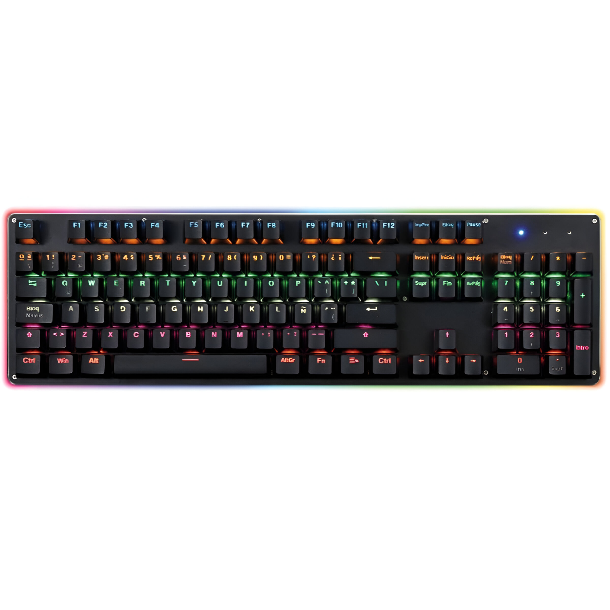 Teclado Mecanico Retro Iluminado RGB Rx0004 para PC PS X-BOX