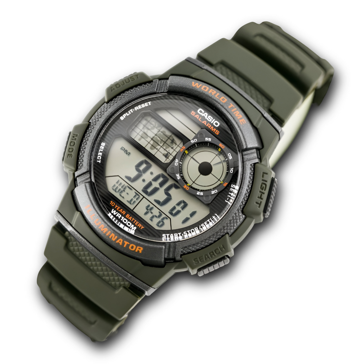Reloj de Hombre Casio Musgo AE-1000W-3AVDF Classic Style