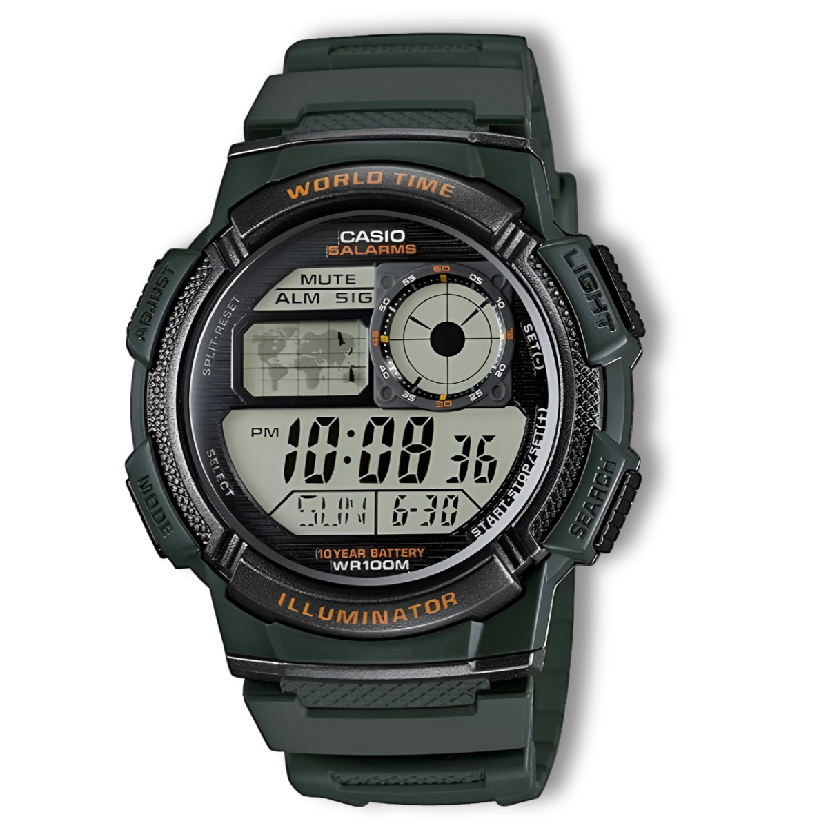 Reloj de Hombre Casio Musgo AE-1000W-3AVDF Classic Style