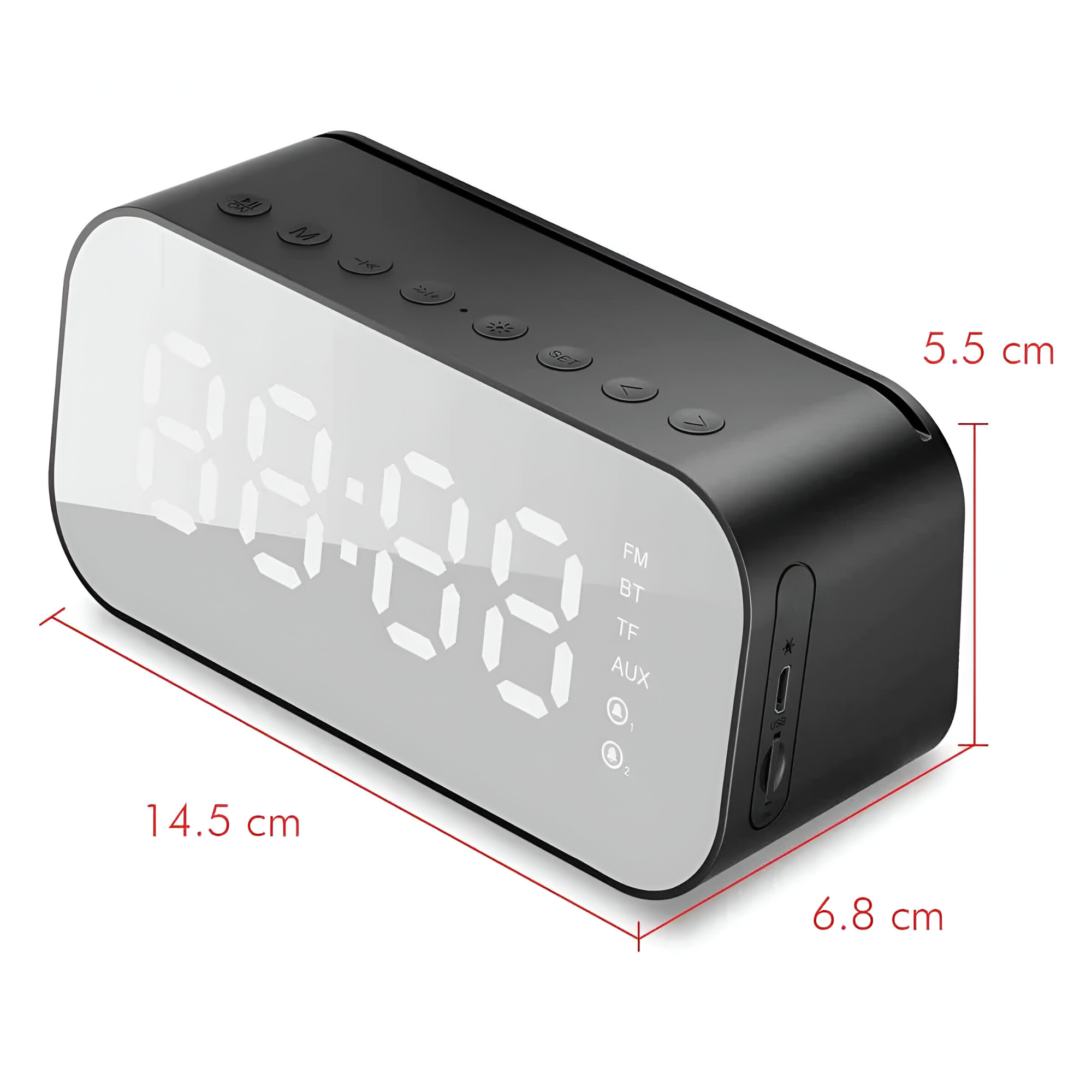 Parlante Bluetooth Havit con Despertador/ Termometro/ Radio