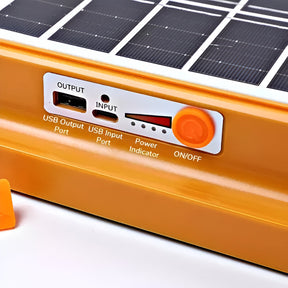 Foco Solar Portátil 100W + Cargador de Smartphone USB 175096