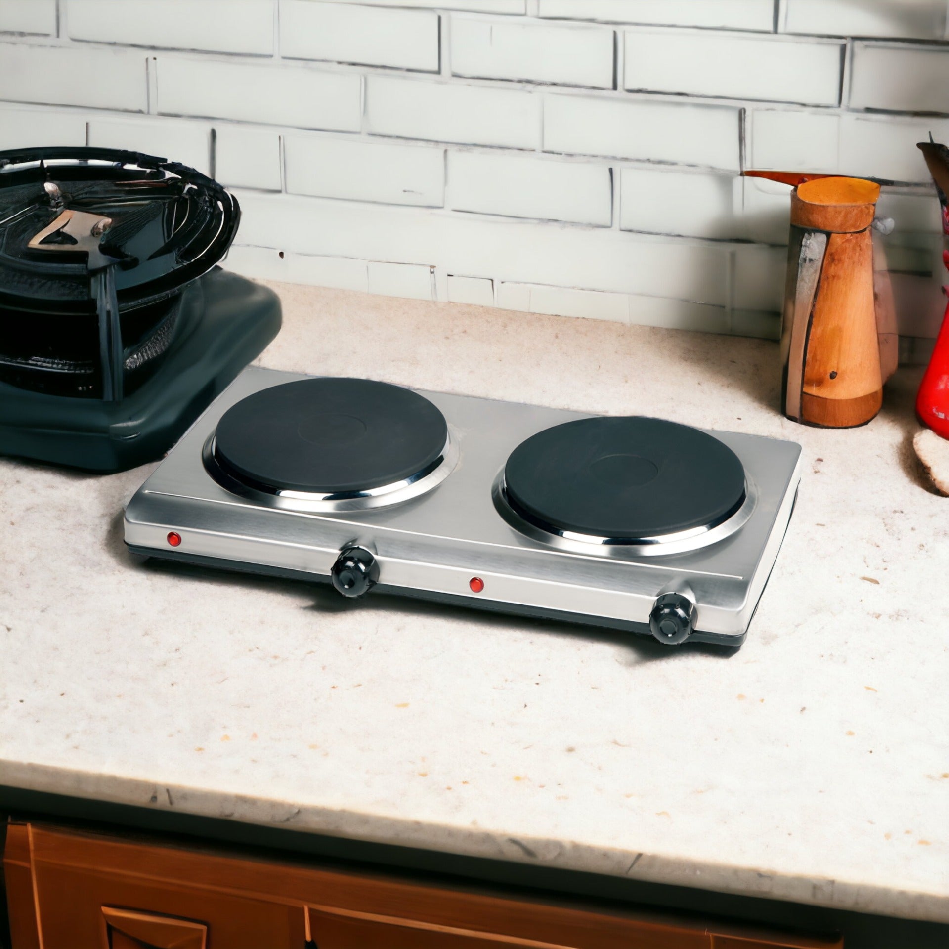 Cocina Encimera Eléctrica Magefesa MGF8022 Dinamic Inox Dual