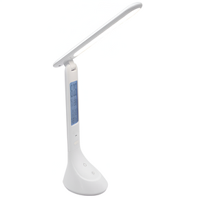 Lampara de Escritorio LED Recargable Touch con Reloj DL368