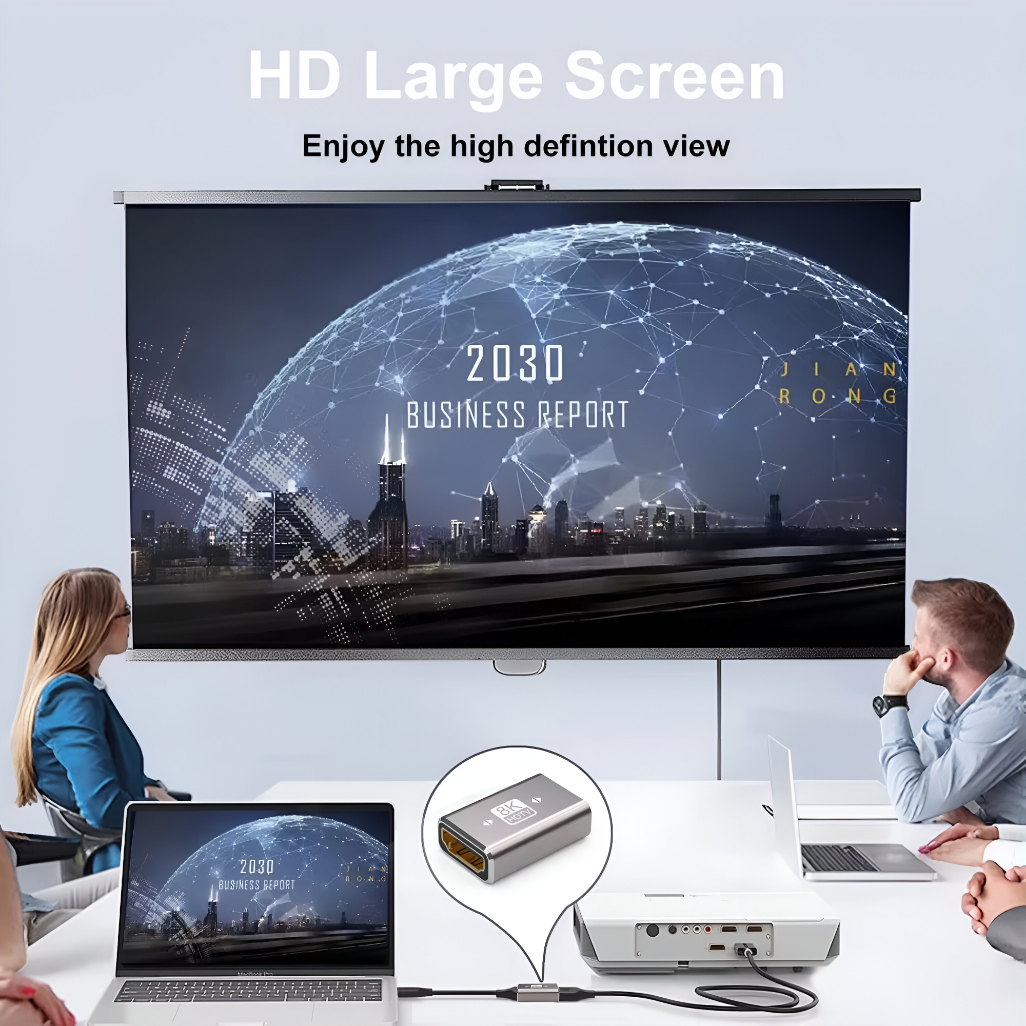 Copla para Cables HDMI a HDMI 8K 18Gbps 3D BIRLINK BR10317