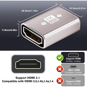 Copla para Cables HDMI a HDMI 8K 18Gbps 3D BIRLINK BR10317