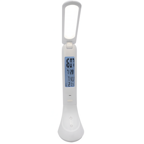 Lampara de Escritorio LED Recargable Touch con Reloj DL368