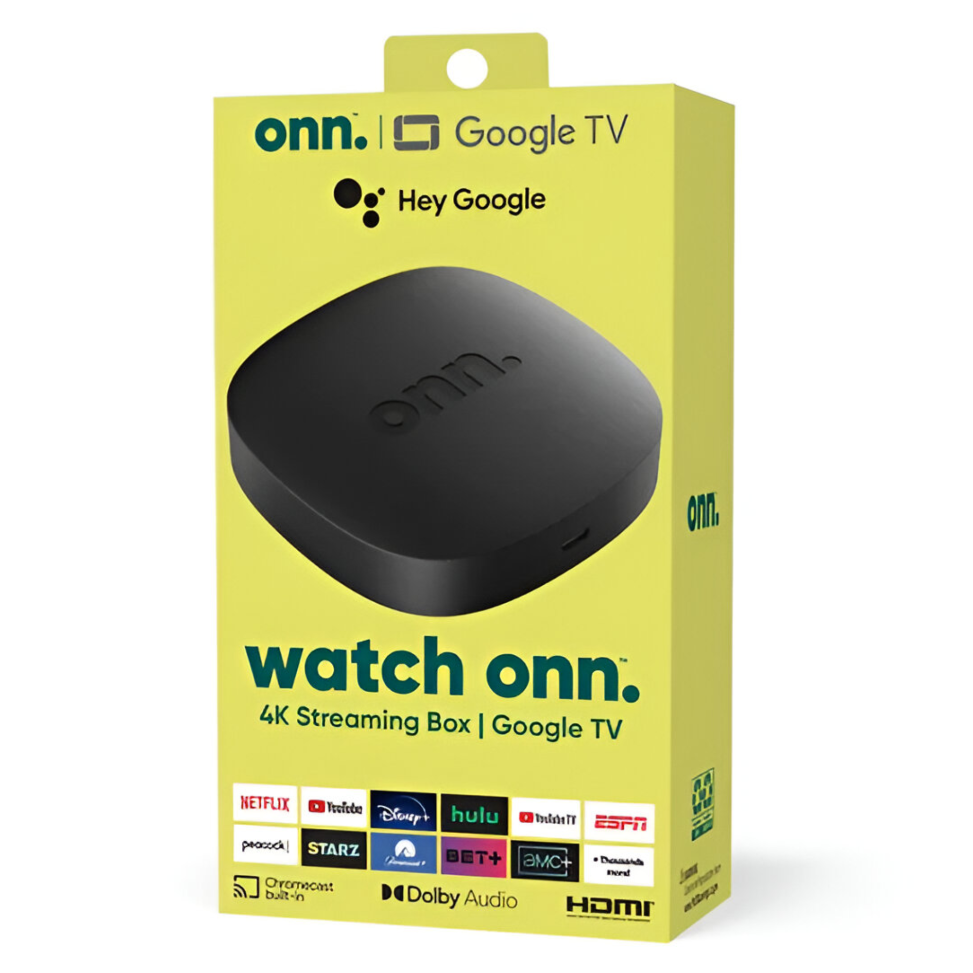 Android Google TV 4K UHD Chromecast + Control Remoto ONN