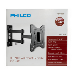 Soporte de TV con Brazo  23” a 43” Reforzado 30 KG Max TE220