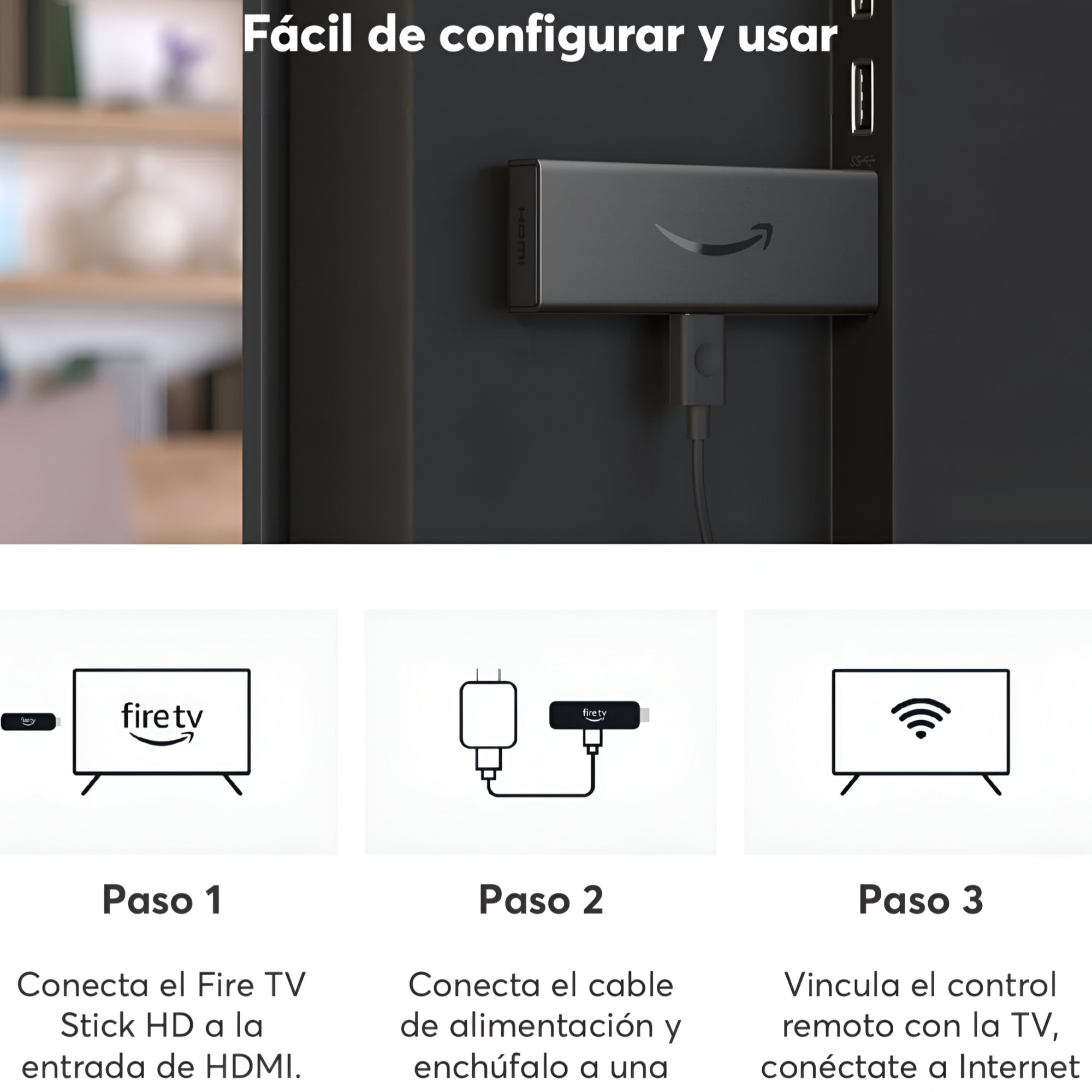 Amazon Fire TV Stick 3ra Generación FHD Premium Streaming