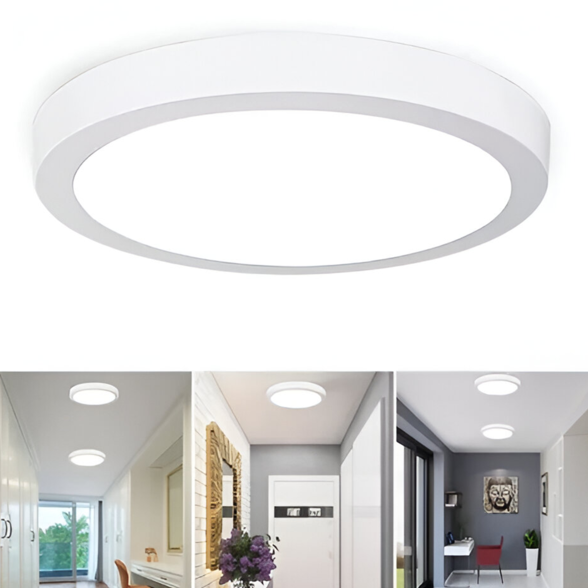 Plafon LED Sobrepuesto Logic 18W Luz Fria Blacklight 1440LM