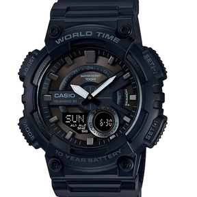 Reloj Casio de Hombre  AEQ-110W-1BVDF Sport Black