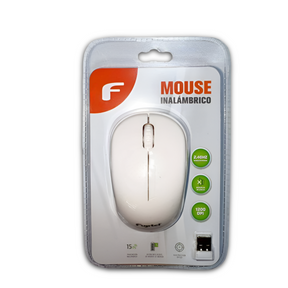 Mouse Inalámbrico Ultra Silencioso 1200DPI Fujitel Blanco