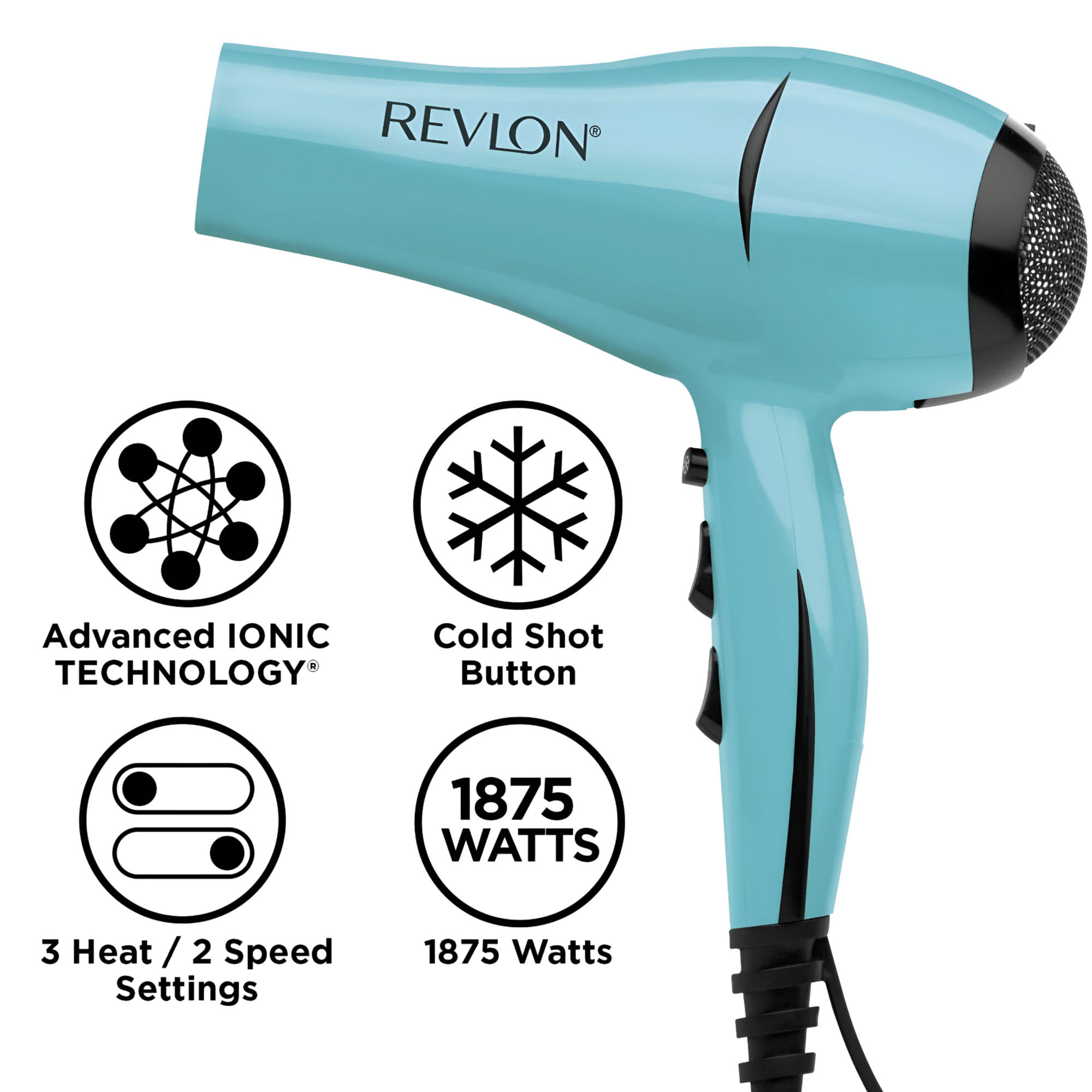 Secador de Cabello Revlon IonicPro 2000W Calipso RVDR5294LA2