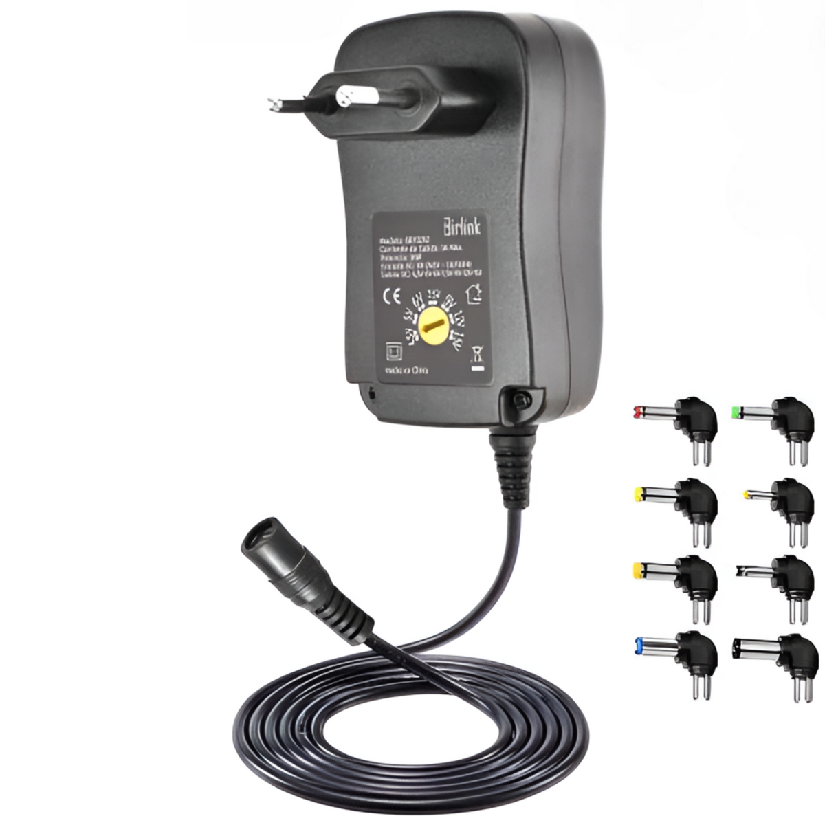 Transformador 15V Regulables 3A / 45W + 8 Plug Universales