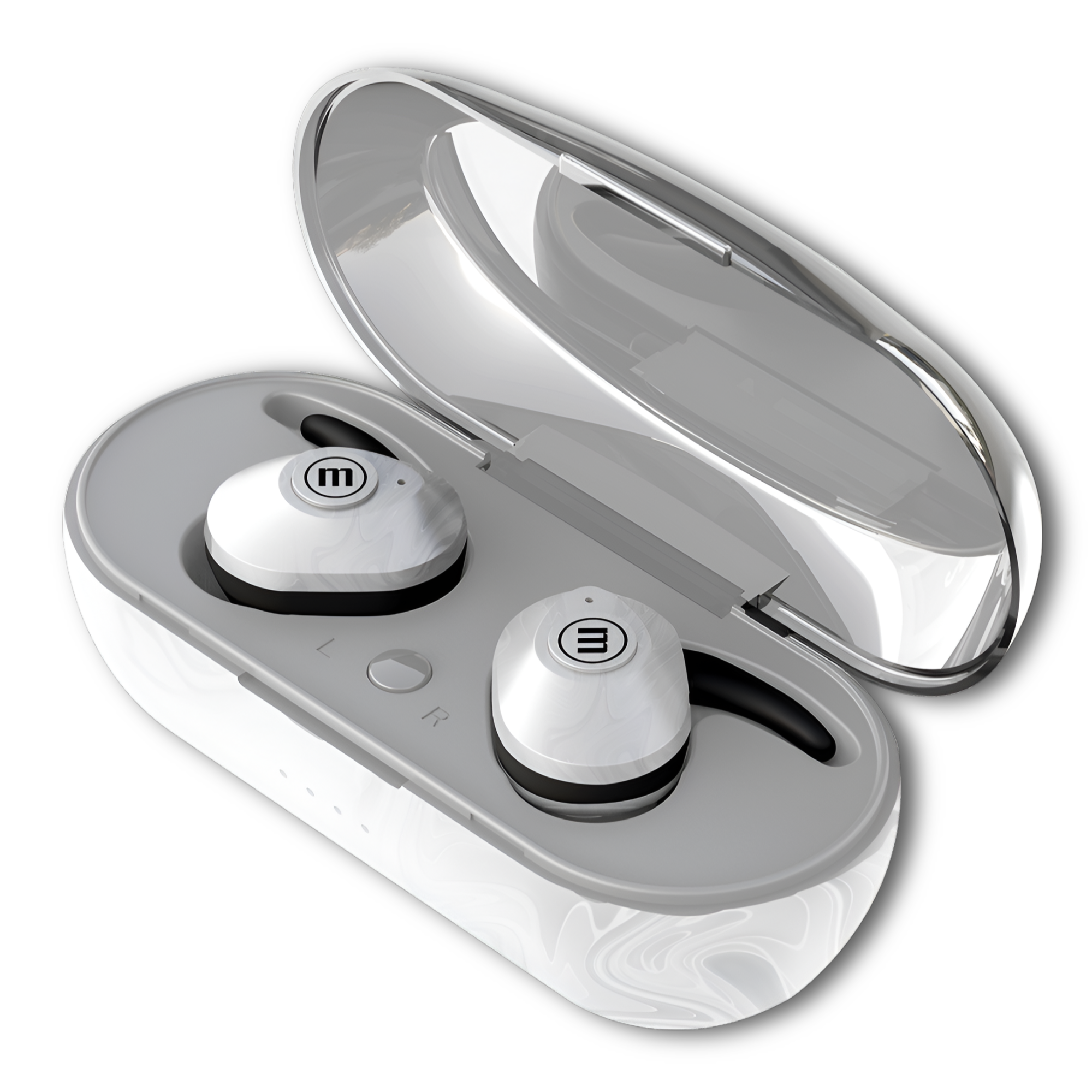 Audífonos Maxell Mini Duo TWS Bluetooth White Limit Edition