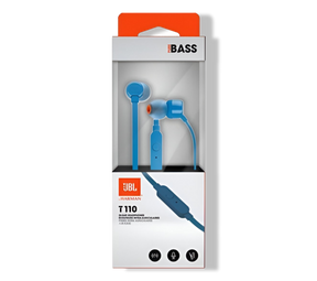 Audífonos JBL T110 Azul con Manos Libre Tecnología Hi Bass