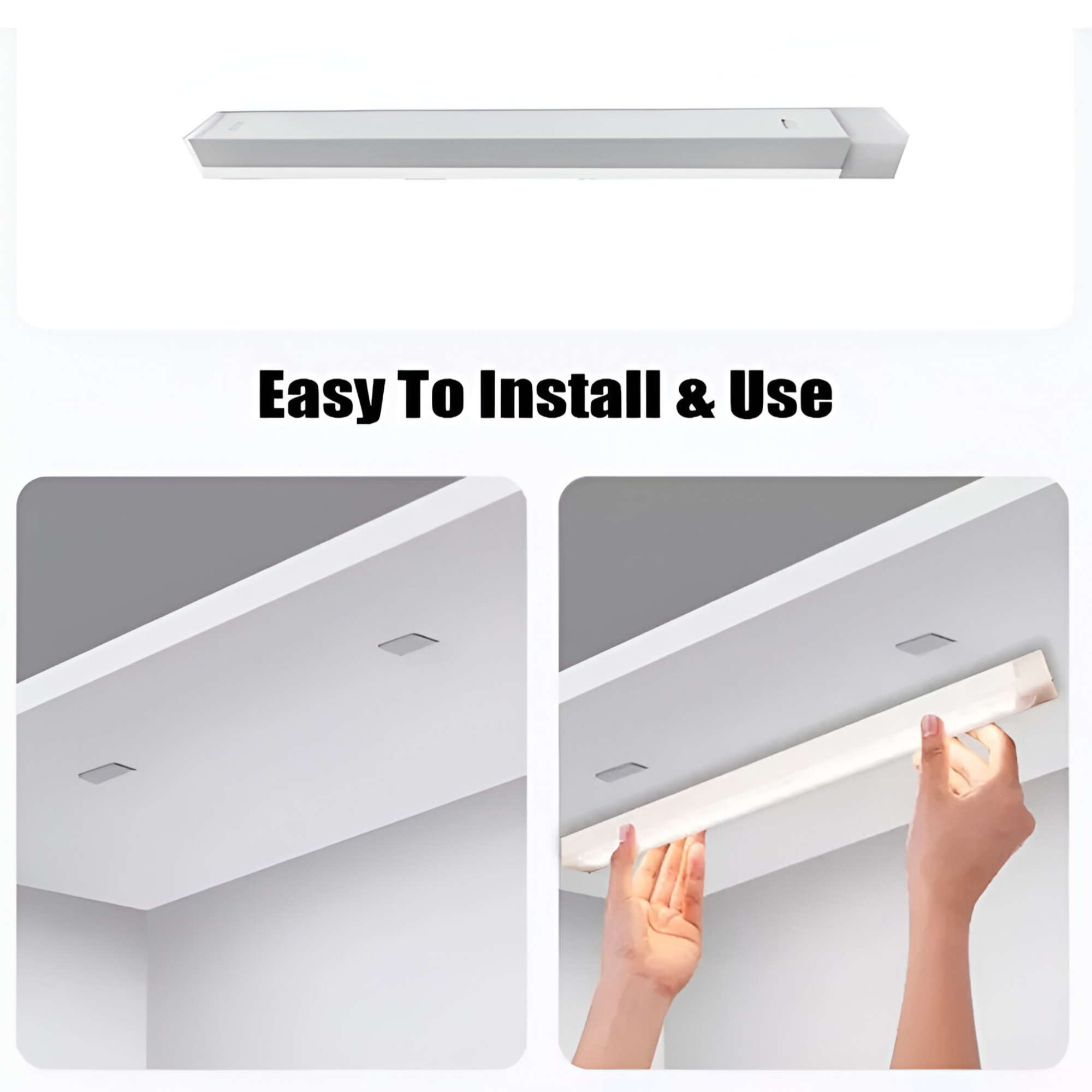 Barra LED Closet y Cocina + Sensor PIR Recargable USB-C D05