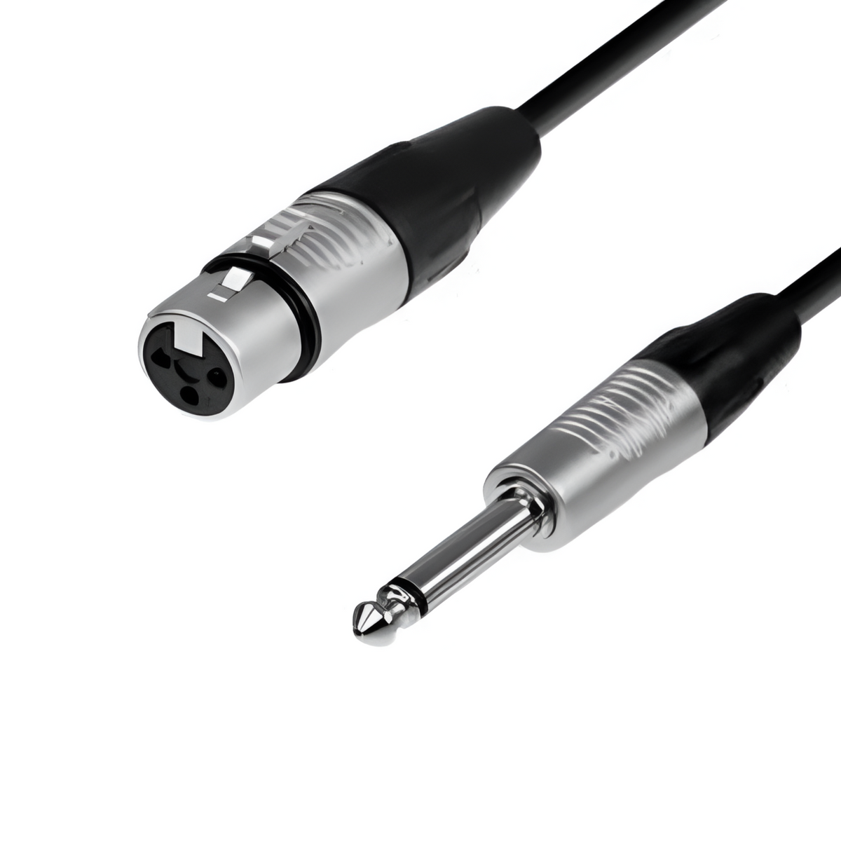 Cable de Audio XLR Hembra a Jack 6,3mm Macho Profesional 10M