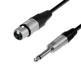 Cable de Audio XLR Hembra a Jack 6,3mm Macho Profesional 10M
