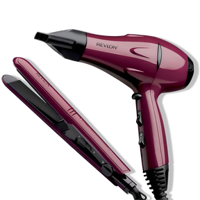 Kit Secador + Alisador de Pelo Revlon Premium Pack Ceramic
