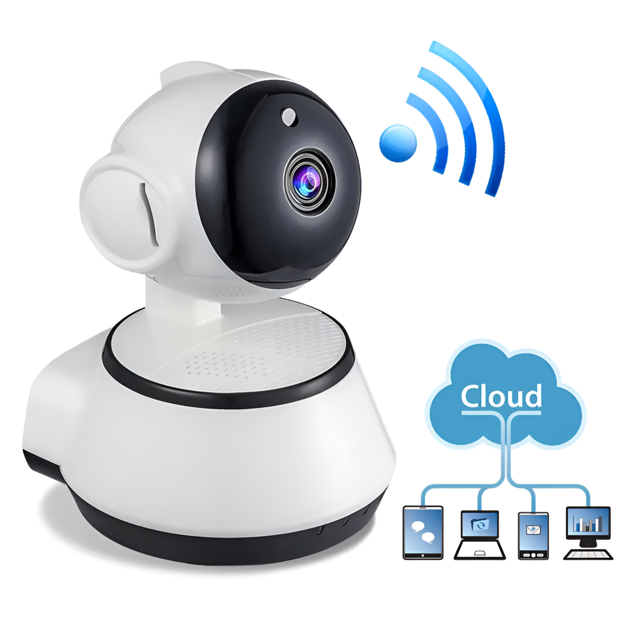 Camara Wifi Rotatoria 360° HD Robotica PTZ Interior W3860