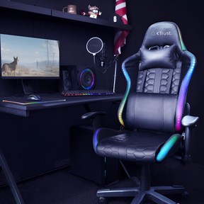 Silla Gamer Trust Rizza FULL RGB Comfort Plus GXT 716