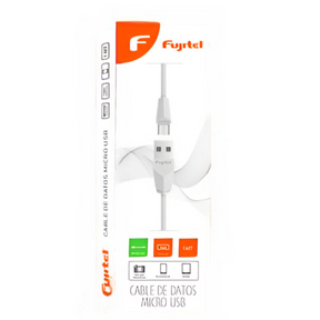 Cable de Datos Fujitel Micro USB 1MT Blanco USBMICRO01B