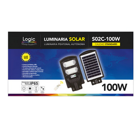 Luminaria Solar Publica con Soporte - High Light LED 100W