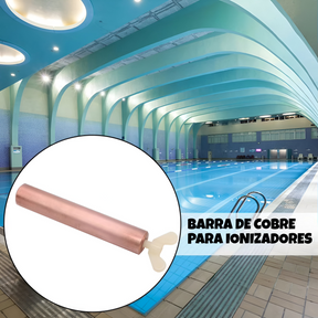 Barra de Cobre Ánodo Para Ionizadores de Piscina 100% Cobre