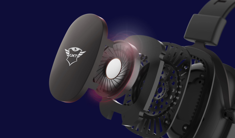 Audifonos Gamer Trust Zamak Gxt 414 Multiplataformas 53mm