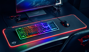 Mouse Pad RGB XXL Trust Gxt 764 Glide 93X30cm Designed For Gaming