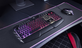 Teclado Gamer Multimedia Trust Gxt 881 Odyss Full RGB Hybrido