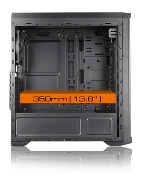 Gabinete Cougar + Lateral Vidrio Templado +3 FAN MX330-G AIR