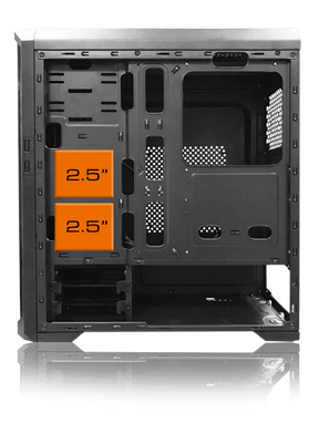 Gabinete Cougar + Lateral Vidrio Templado +3 FAN MX330-G AIR