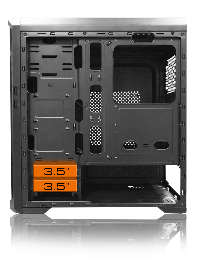Gabinete Cougar + Lateral Vidrio Templado +3 FAN MX330-G AIR