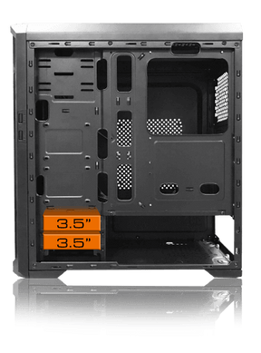 Gabinete Cougar + Lateral Vidrio Templado +3 FAN MX330-G AIR