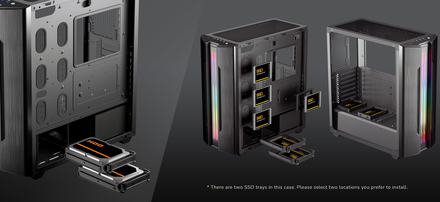 Gabinete Gamer Cougar Gemini S ARGB Vidrio Lateral Templado