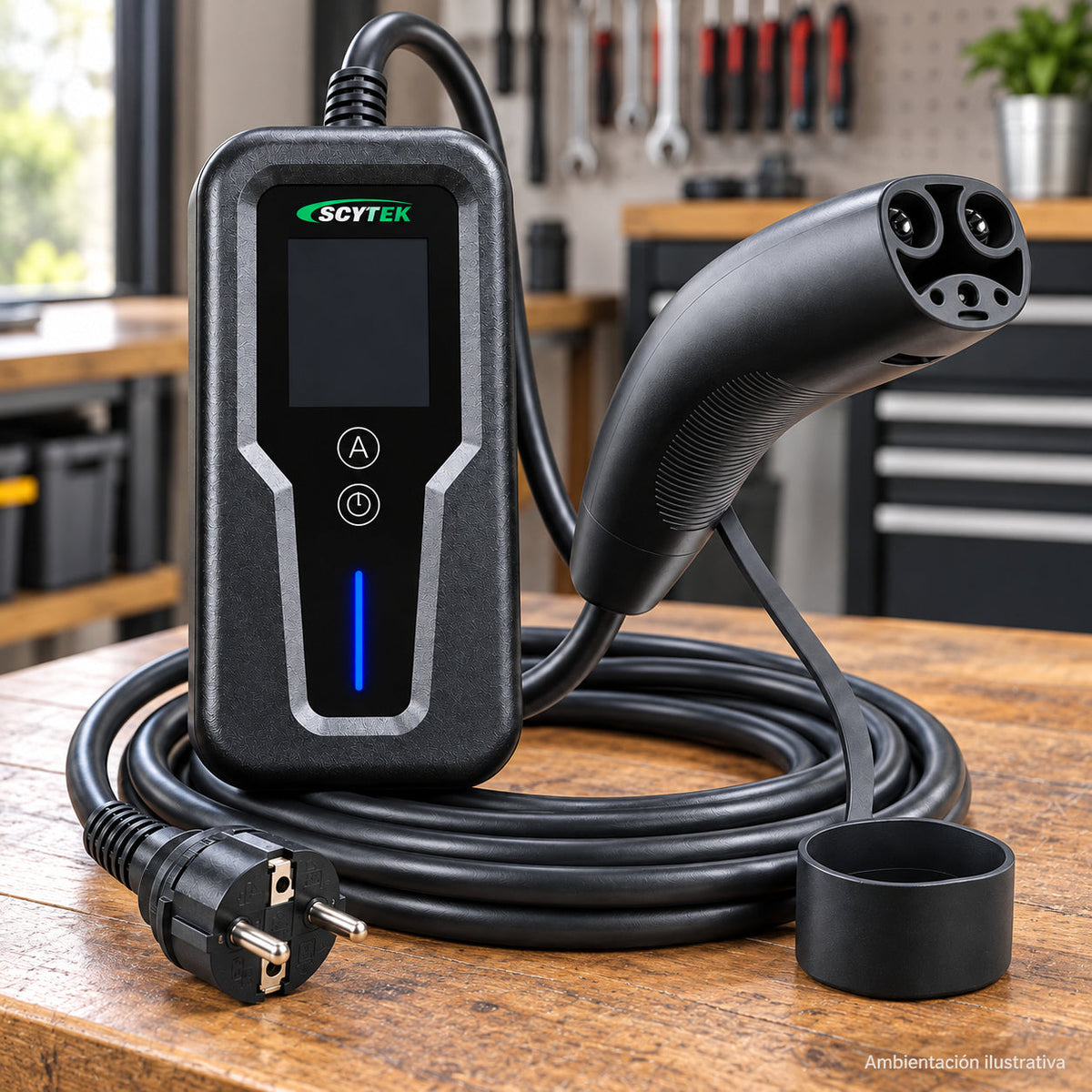 Cargador Auto Eléctrico Portátil Tesla NACS 3,5kW 16A