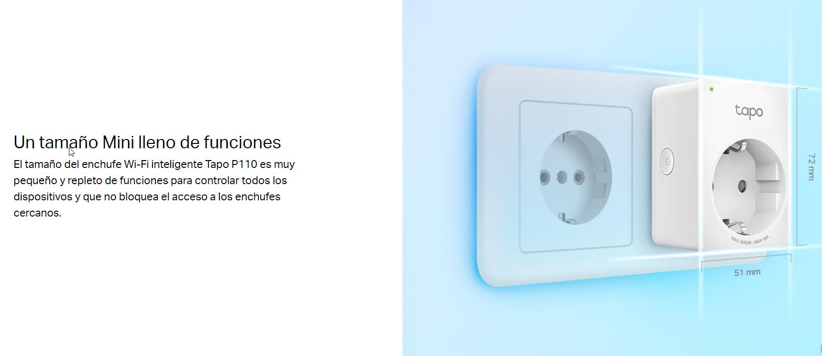 Enchufe Wifi Smart Home TP-Link Tapo P110 Alexa / Google